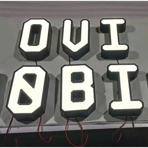 Durable LED Channel Letter Painted Led Sign Illuminated Letter Number Interior Exterior Shopfront Salon Store Brand Logo Signage