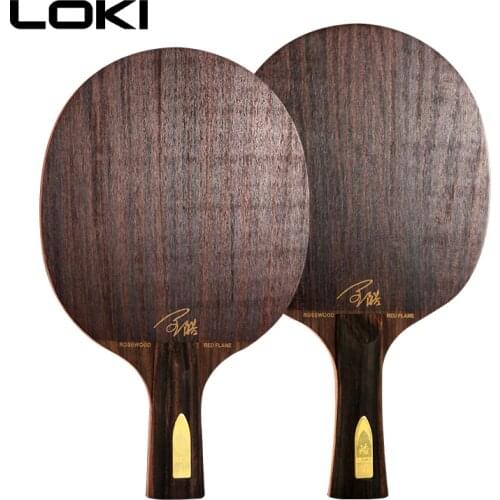 LOKI Red Flame Rosewood Table Tennis Blade Professional 7 Layers Ping Pong Blade Superb Fast Attack Arc Table Tennis Racket