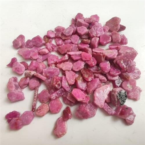 Real Rare Corundum Natural Gems for Making Jewelry Red Ruby Rough Specimen Mnerals Healing Aquarium Gravel Fish Tank Stones