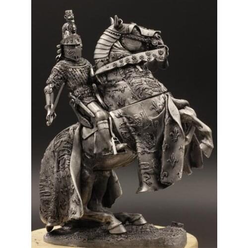 1/24 75mm England "Black Prince" Edward Tin Metal Ancient Soldier Figurines Model Home Desktop Decoration Customized Gifts