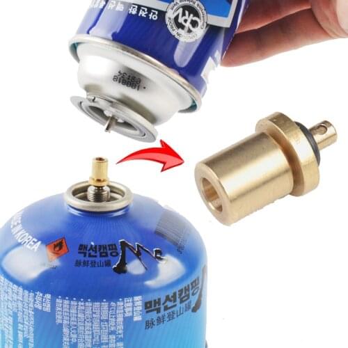 Camping Gas Stove Adapter Gas Tank Adapter Canister Gas Convertor Outdoor Camping Stove Conversion Adapter Nozzle Burner Adaptor