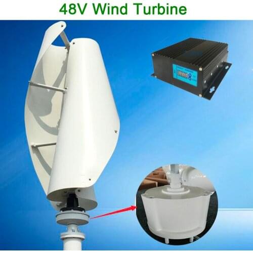 Wind power kit 48v vertical Maglev wind turbine generator with 48V MPPT controller for home use
