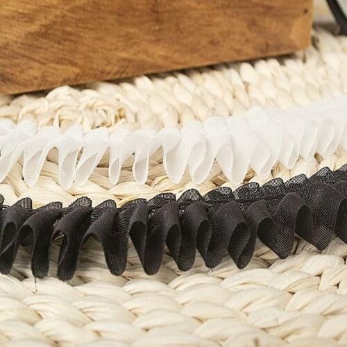 High-quality Chiffon lace skirt one hundred fold lace diy lace cuffs 2019 hot sale