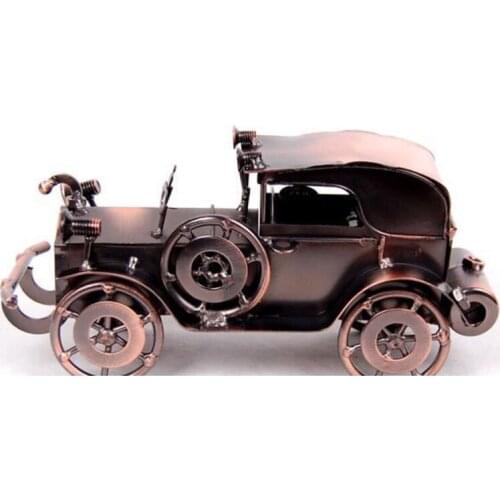 1 Pcs Home Decoration Nostalgic Retro Iron art Car model Bar Coffee shop living room office decoration Window display