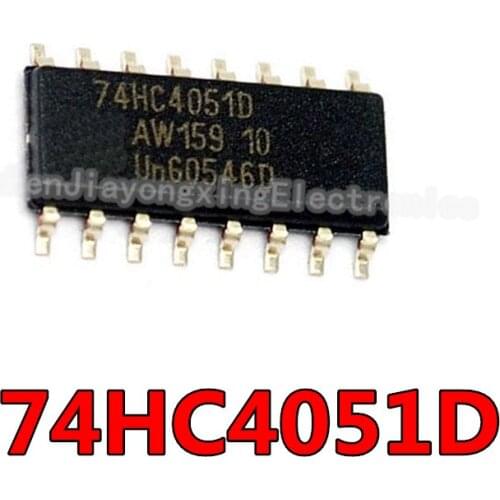 10PCS 74HC4051D SOP16 74HC4051 SOP SN74HC4051DR SOP-16 SMD new and original IC