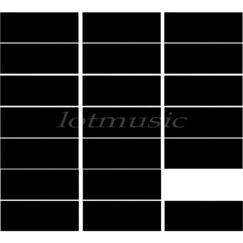 20pcs Black Adhesive Acoustic Pickguard Material Scratch Plate 18*46cm Soft Seft Design