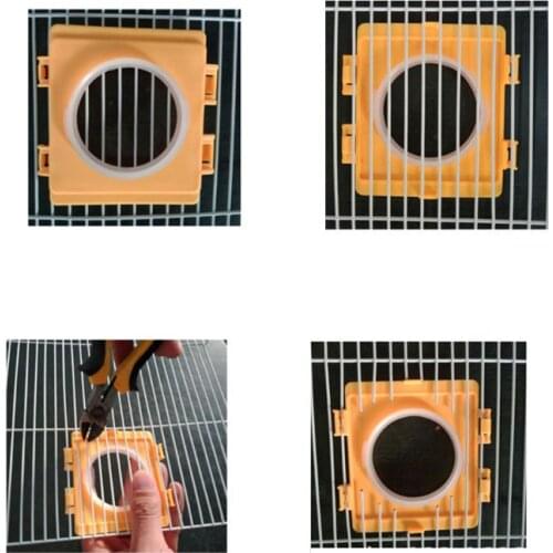 2021 New Small Hamster Cage Fittings External Pipe Mouth Baffle Hamsters Toy Cages Tunnel Port Outside Plate