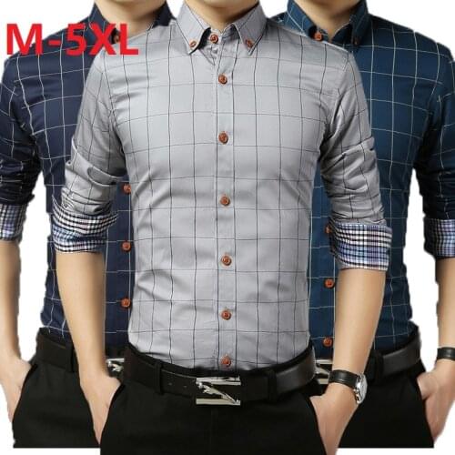 2021 Spring Casual Social Formal shirt Men long Sleeve Shirt Business Slim Office Shirt male Cotton Mens Shirts white M-4XL 5XL