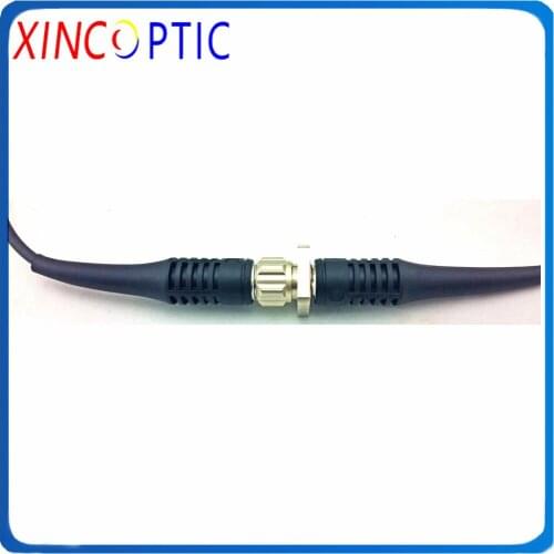 250M,SM,2Cores,G657A,LSZH/TPU,Armored Black Jacket,4.0mm,ODC Male to ODC Round Connector Fiber Patch Cord Cable with Reel PCD310