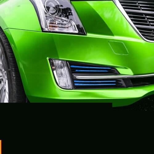 8PCS/SET Stainless Steel Fog Light Decorated Moudlings For Cadillac ATSL ATS ACA223