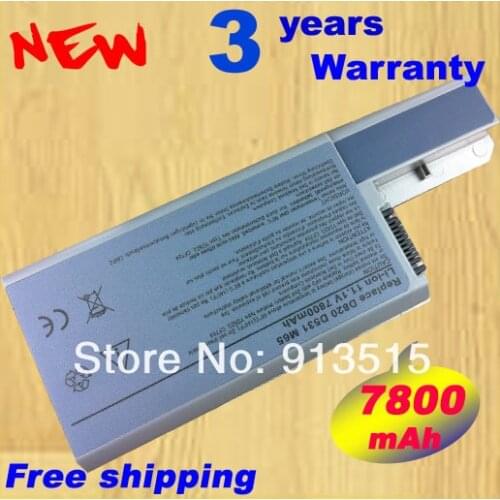 9 CELL Lapto Battery for Dell Latitude D820 D830 M65 DF192 CF623 D531 D531N 312-0393 M4300 Free shipping