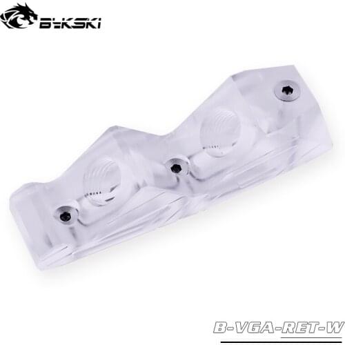 Bykski B-VGA-RET-W 45 Degree Connection Module for GPU Block