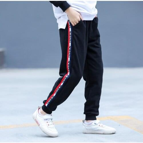 Childrens Pants For Boys Long Trousers Fashion Casual Loose Kids Pants Korean Sports Style Cotton Autumn 2021 New Boy Pants Hot
