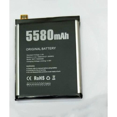For DOOGEE S60 S60LITE Smartphone Battery Power Supply BTY 5580mAh BAT17M15580 BAT17S605580