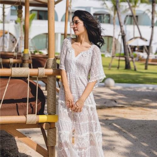 Летние платья с кружевом HBEN China At AliExpress