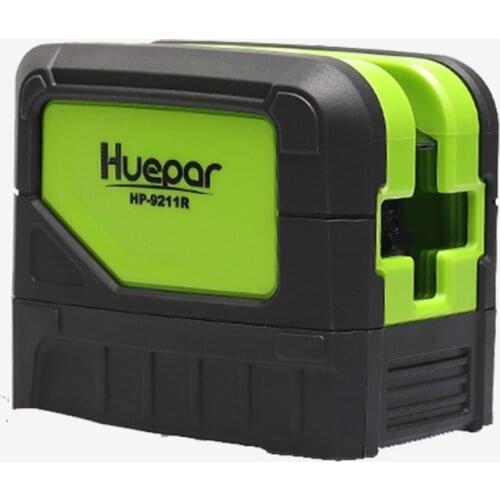 Huepar Cross Line Laser Level 9211R with 2 Dots 180/110 degree Vertical Horizontal Self-leveling Red Laser Beams /Laser Level