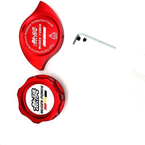 55mm x 30mm Power Oil Radiator Cap +Water Cap Cover Fuel Filler Tank For Honda Civic