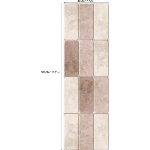 2020 Hot Sell Ceramic Tile Pattern Self-Adhesive Wallpapers with Waterproof Wearproof Design for Room Decoration and Renovation