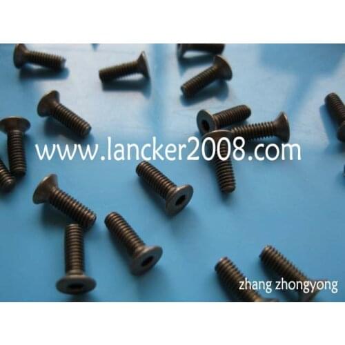 M2.5*5 6 8 10 12 16 Gr2 Hexagon socket Countersunk/flat head titanium screw