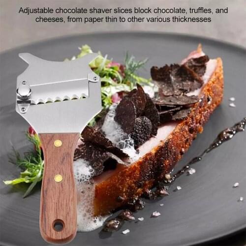 Stainless Steel Durable Sharp Truffle Cheese Slicer Chocolate Shaver Wavy Blade Dessert Knife Kitchen Tool Cheese Butter Cutters