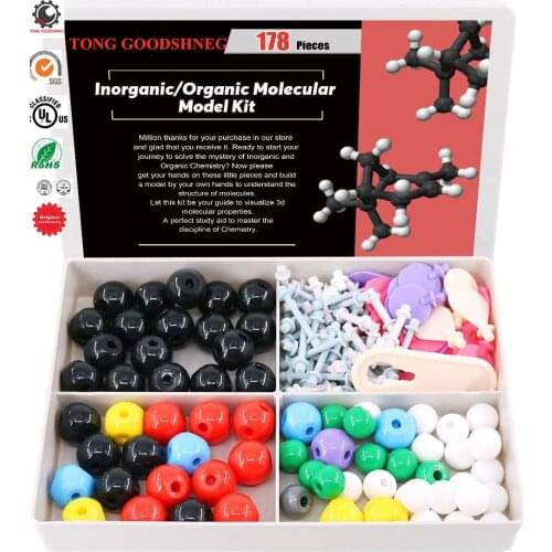 Chemistry Molecular Model Kit Organic and Inorganic for Student, Study Aid Molecular Model Set, Learning Education Science Kits