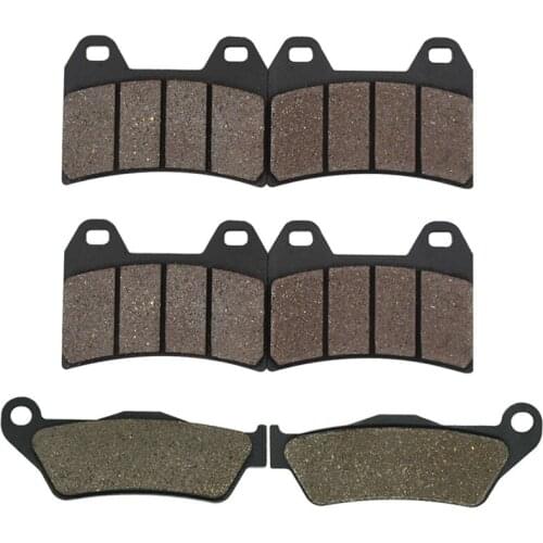 Cyleto Motorcycle Front and Rear Brake Pads for MOTO GUZZI V1100 Breva 1100 Griso 1100 2005 2006 2007 2008