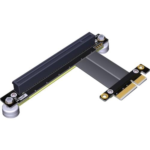 PCIE Riser New PCIe 16X PCI Express Cable PCIE 4X to 16X Riser Extender Card Adapter Flexible Extension Cable with Magnetic Base