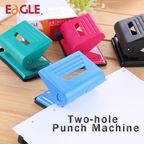 EAGLE Round Hole Puncher Two-hole Punch Document Binding Loose-leaf Paper Circle Hole Punch A4/A5/A6 Punching Machine Tool 837
