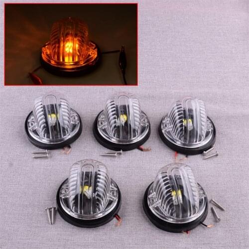 CITALL 1 Set Clear Cab Roof Top Marker Clearance Running Lights Fit For Chevrolet GMC C K Series 1973 1974-1987 Car Accessories