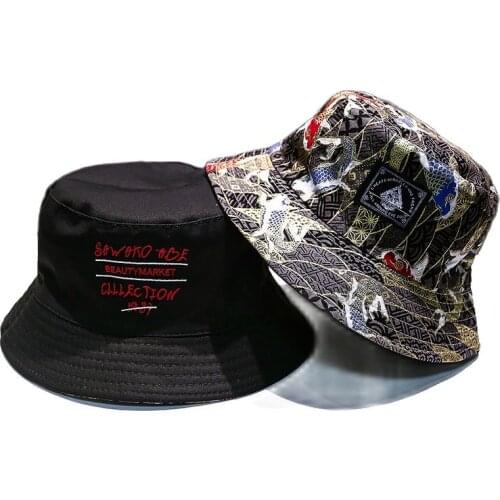 Soft Bucket Hat Man Women Outdoor Sports Hip Hop Cap Floral Double Side Summer Cotton Fishing Sun Hat Panama For Newest Hats