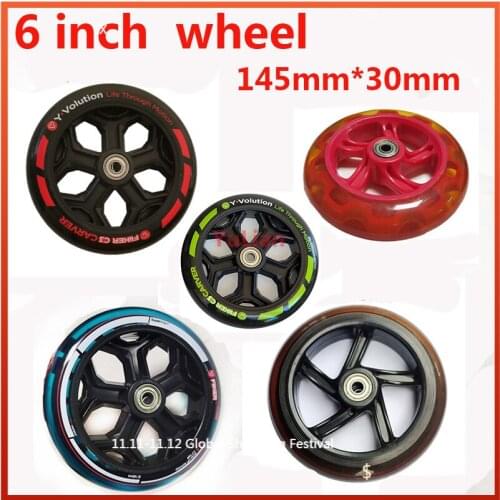 6inch145x30mm, suitable for scooters, hand push, trailers, childrens bicycles, shopping carts, baby carriages,145mm *30MM tires