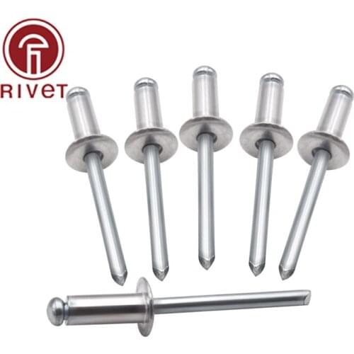 ISO 15977 Aluminum Steel Mushroom Screw Pulling Round Rivet Break Mandrel Blind Nail Rivet Self-plugging Rivet Furniture M3 M3.2