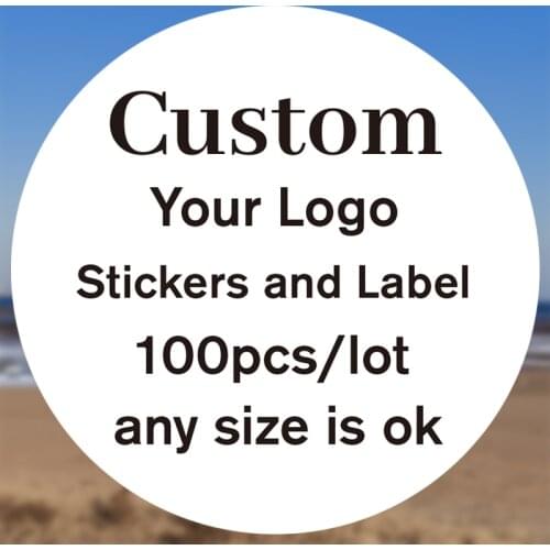 100PCS 3cm 4cm 5cm 6cm 7cm custom sticker and Customized LOGO/Wedding stickers/Design Your Own Stickers/Personalized stickers