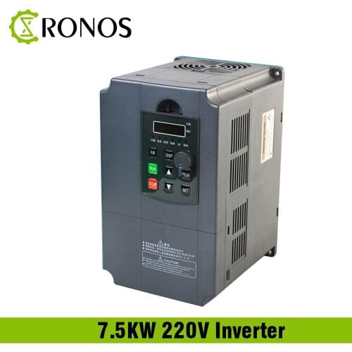 220V 7.5KW Single Phase input and 3 Phase Output Frequency Converter / Adjustable Speed Drive / Frequency Inverter / VFD