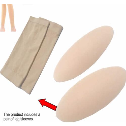 300g Free shipping Silicone Leg Onlays Silicone Calf Pads for Crooked or Thin Legs Body Beauty Factory Direct Supply Leg