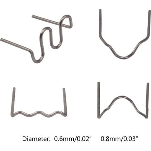 A0NE 600Pcs 0.6/0.8mm Wave Flat Hot Staples For Plastic Stapler Repair Welder