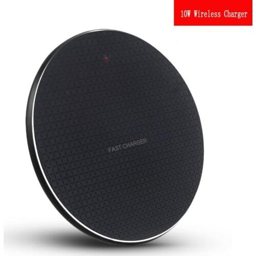 QI Fast Wireless Charger 10W For iPhone XS XR X 8 Phone Chager Charging Pad for Huawei P30 Pro Samsung S10 S9 Xiaomi Mi 9