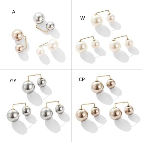 Brooch Pin Set Womens Small Brooch Pearl Rhinestones Lapel Pins Sweater Shirt Fixed Clothes Decoration Accessories Gift