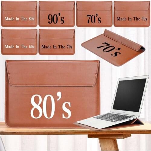 Laptop Bag Sleeve for 11 14 13.3 15 Inch PU Leather Stand Cover Bag for HP Lenovo ASUS Acer Samsung Macbook Air Pro 13 15 Case