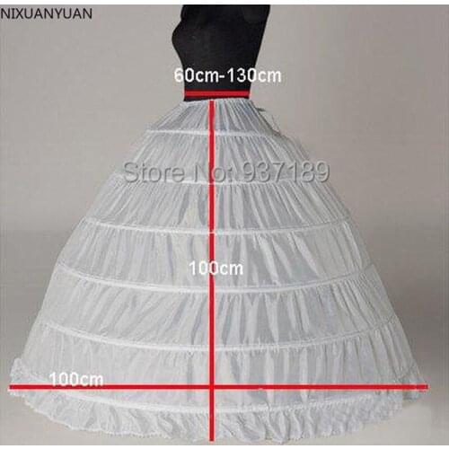 The Spot Hot sale 50% off 6 HOOP Ball Gown BONE FULL CRINOLINE PETTICOAT WEDDING SKIRT SLIP NEW