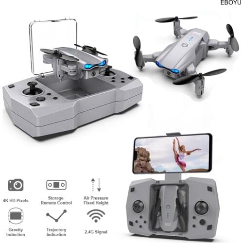 EBOYU KY906 Foldable Mini RC Drone WiFi FPV 4K HD Camera Gift Portable Pocket RC Quadcopter Altitude Hold Return Home for Kids