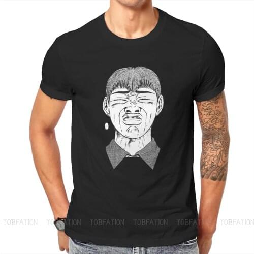 Great Teacher Onizuka GTO Eikichi Azusa Manga Newest TShirt for Men Funny Face Pure Cotton T Shirt Hip Hop Gift Clothes Tops 6XL