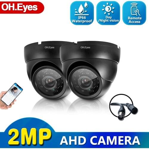 OH.eyes HD AHD Camera 1080P High Resolution 3.6MM Wide Angle Lens Night vision Waterproof Dome Outdoor Camera CCTV Camera