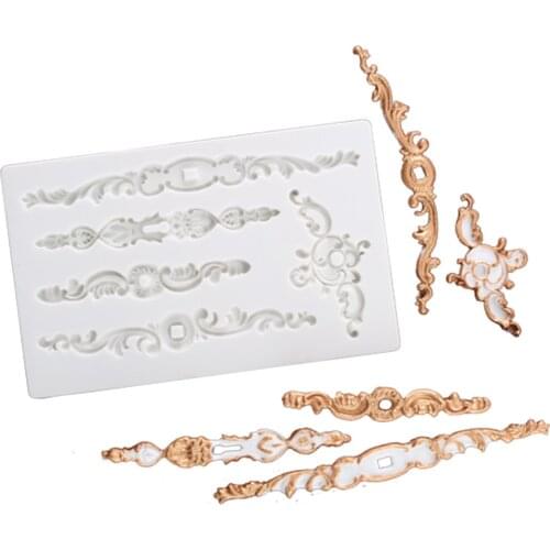 Luyou 1pcs Lace Silicone Mold DIY Fondant Mould Cake Decorating Tools Cake Molds, Sugarcraft, Kitchen Accessories FM1622