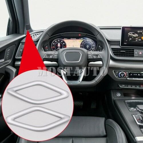 For Audi Q5 FY 2018 ABS Matte Interior A Pillar Stereo Speaker Cover Trim 2pcs Car Accessories Interior Car Decor Car Trim