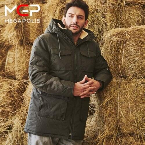 MGP Mens Jackets Lapel Lambswool Keep Warm Fashion Womens Winter Jacket Cotton Clothes 2 Colors