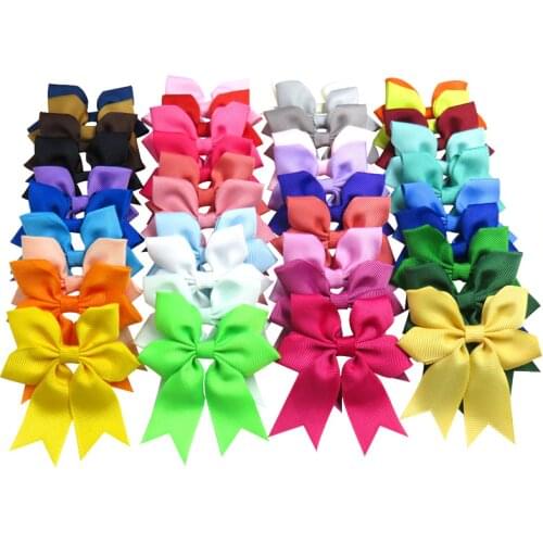 20PCS/Lot Cute Solid Snowflake Ribbon Bow Elastic Hair Bands Durag Hairpins 2020 Scrunchie Korean Hair Accessories For Baby Girl