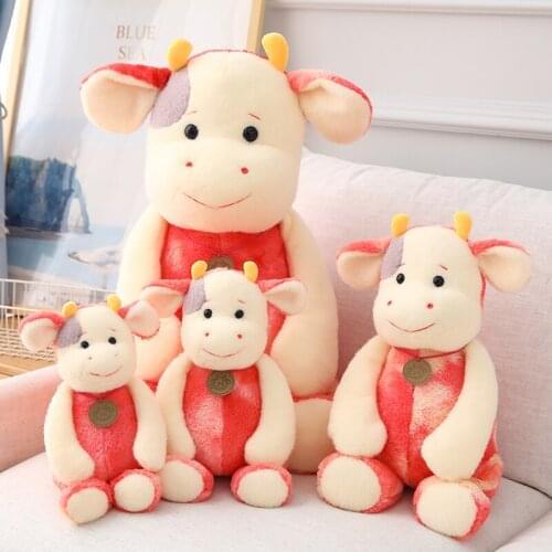 New 50 / 80 cm Cute calf doll mascot high quality cattle plush toys animal doll plush toys high quality pillow for children