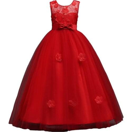 2020 New Flower Girls Dresses 14 Year Children Clothing Dresses for Girls Party School Wedding Clothes Flower Girls' Dresse