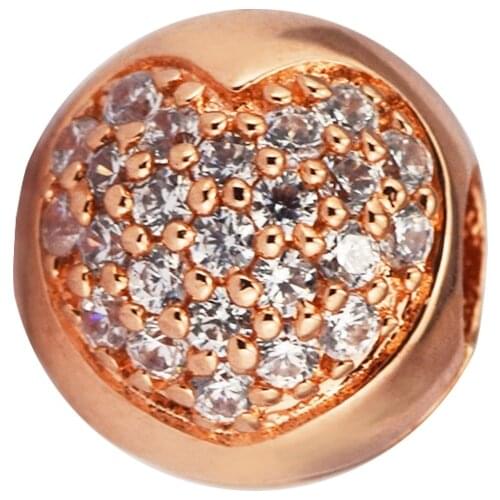 Fits For Pandora Bracelets Love of My Life Charms with Rose Gold Color 100% 925 Sterling-Silver-Jewelry Beads Free Shipping